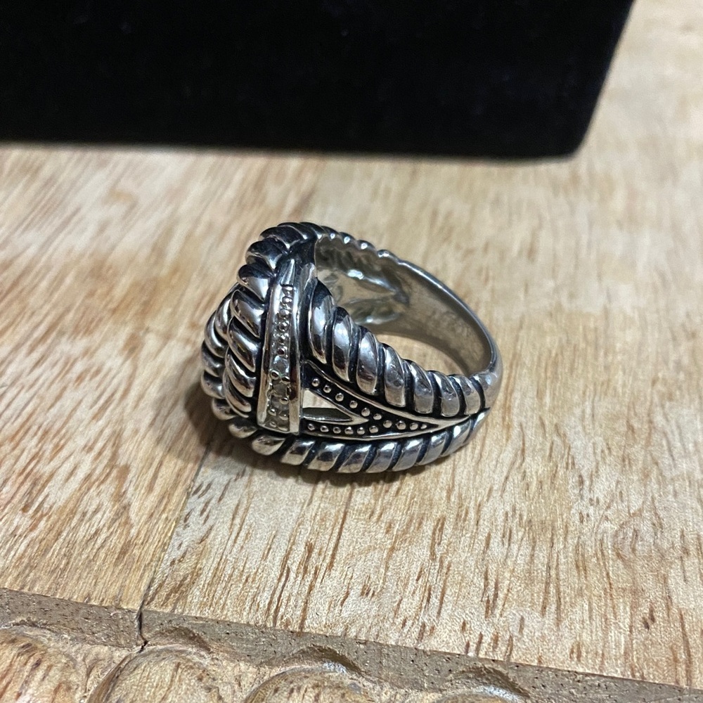 Premier Designs Silver Braided Ring - image 2
